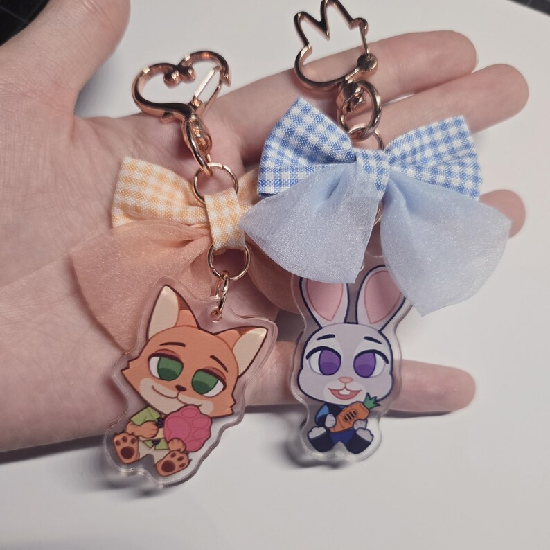 Zootopia Rabbit Keychain Zootopia Keychains - Etsy