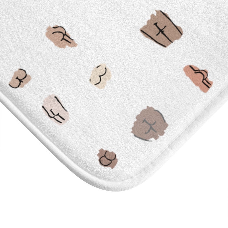 Butt Bath Mat Funny Bath Mat Bathroom Decor Housewarming Etsy
