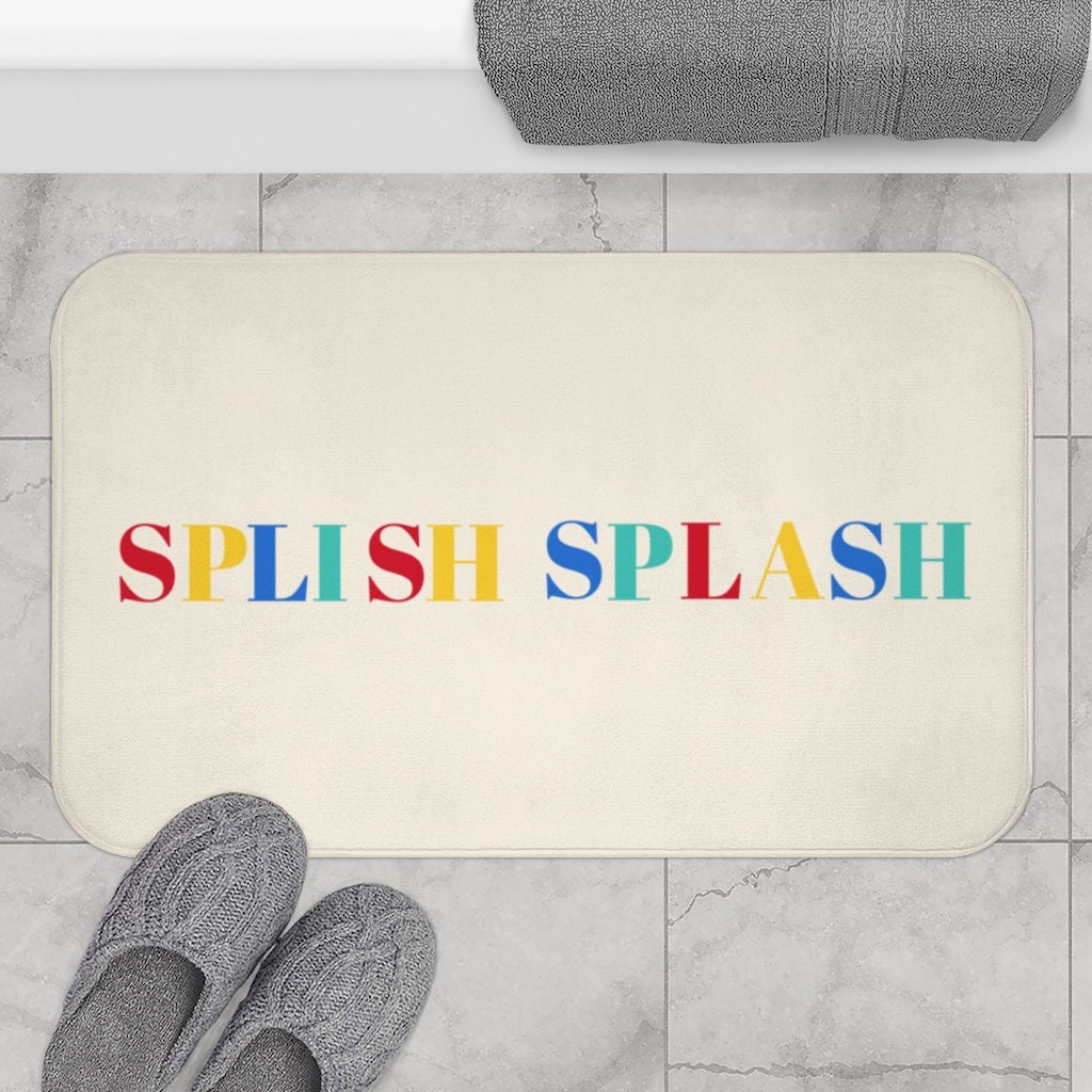 Splish Splash Bath Mat / Divertida alfombra de baño / Etsy