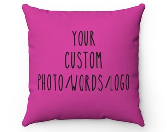 Pillow Case Photo Cover Personalised 45x75 Polycotton Custom Print 