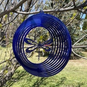 Dragonfly wind spinner metal garden art, garden decor, dragonflies, yard art yard ornaments