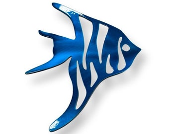 Ocean fish metal wall hanging, coastal fish decor, beach house decor, coastal themed decor, nautical decor, children’s room decor
