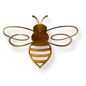 Honey Bee Metal Wall Art, bee farmer gifts, florist gift, farmhouse decor, she shed decor, garden decor