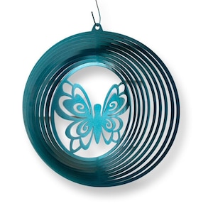 Monarch butterfly wind spinner metal garden art, garden decor, butterflies