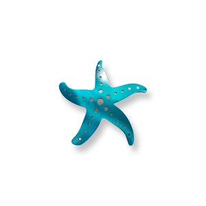 Starfish metal wall hanging, starfish decor, beach house decor, coastal themed decor, under the sea decor, children’s room decor