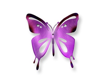 Metal butterfly wall art single butterfly, Monarch butterfly, metal art, garden decor, outdoor garden decor, yard art, gardener gift