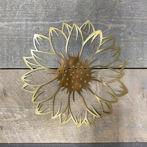 Sunflower Metal Wall Art Sunflower Decor She Shed Decor Etsy