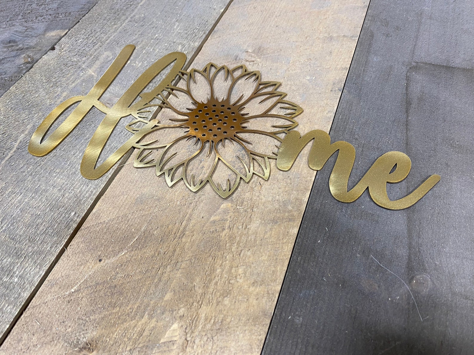 Sunflower Metal Wall Art Sunflower Home Decor She Shed Etsy