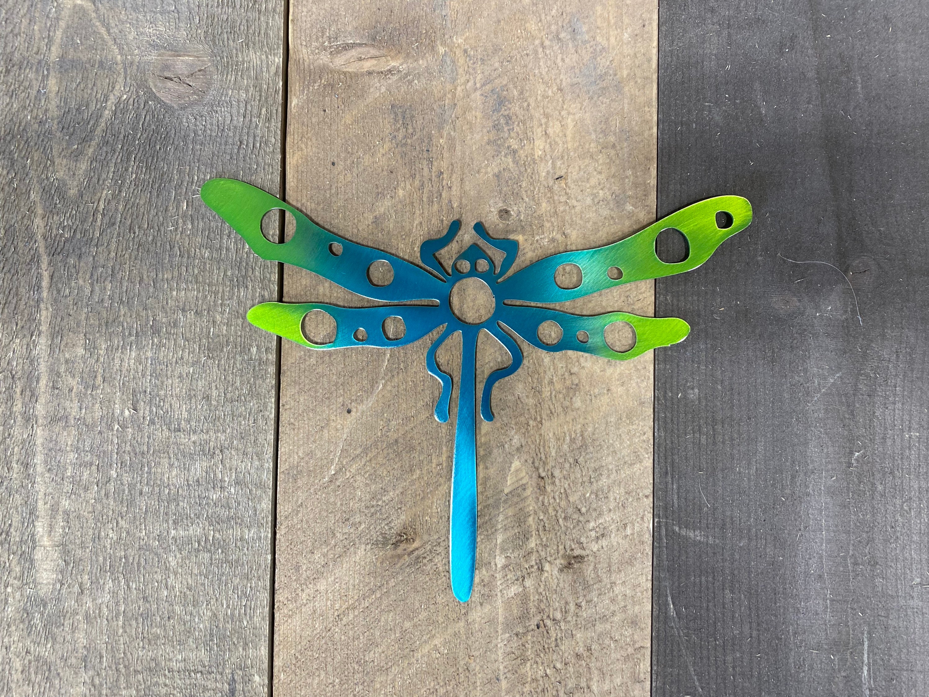Metal Dragonfly Wall Art Dragonfly Garden Art Small Etsy UK