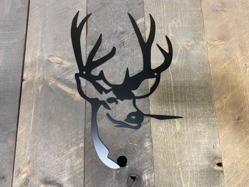 Deer Metal Art Wall Hanging Deer Hunter Gift the Great Etsy