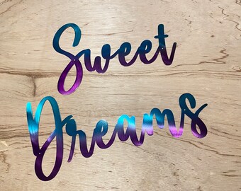 Sweet Dreams Metal wall decor metal art kids bedroom ideas nursery decorations