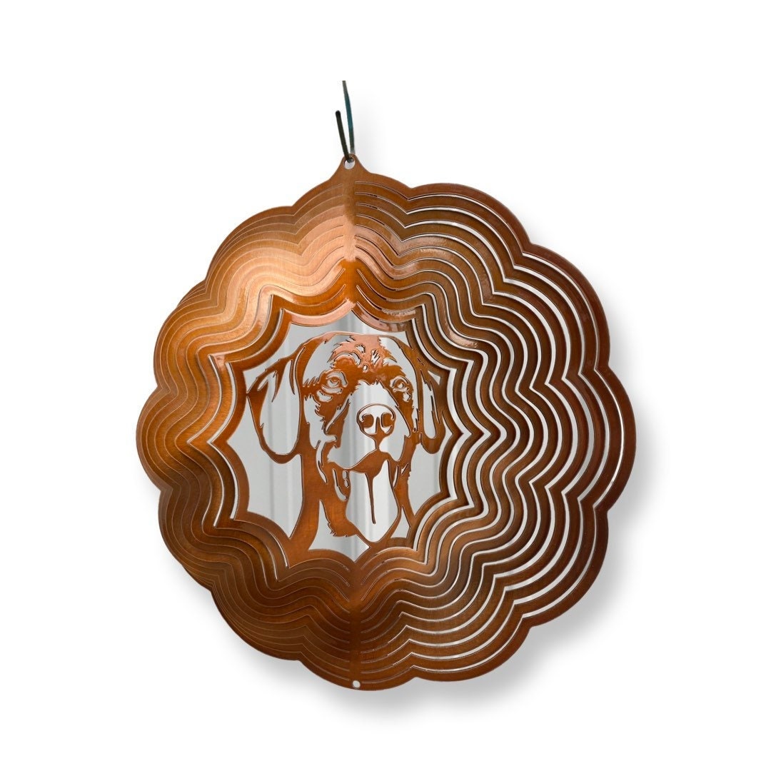 Labrador Wind Spinner, German Shorthair Spinner, Labrador Retriever Metal Art, Garden Wind