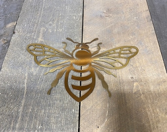 Realistic Honey Bee Metal Wall Art Metal Bee wall decor metal art nature decor farmhouse accents