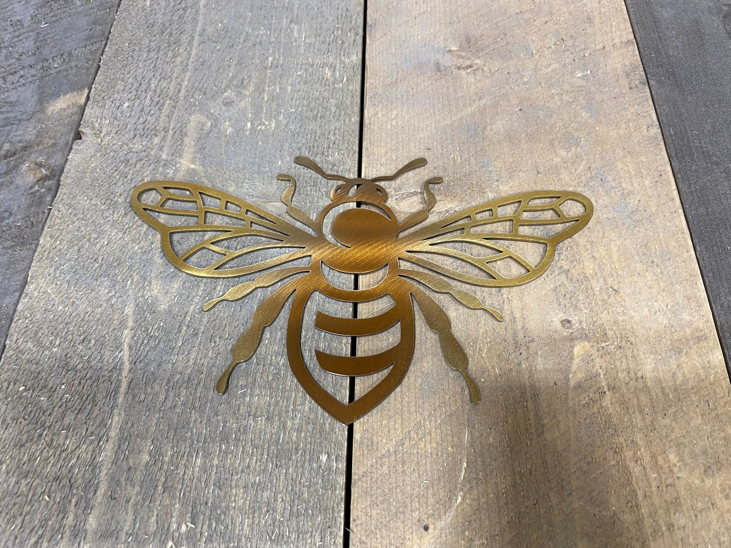 Realistic Honey Bee Metal Wall Art Metal Bee Wall Decor Metal Art