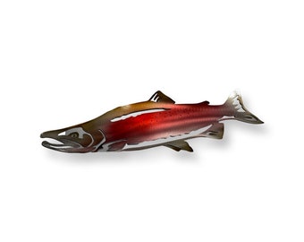 Salmon Metal Art custom listing