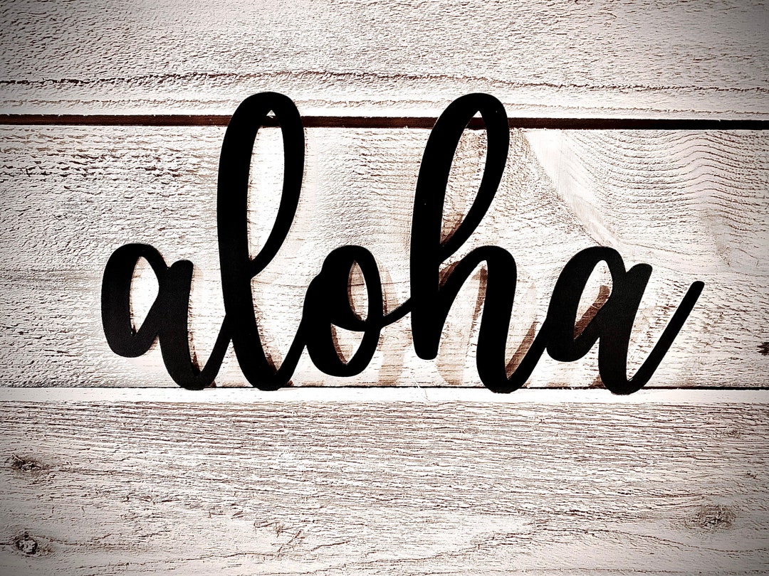 'Aloha Ha' Metal Bar Sign - Pre-Order