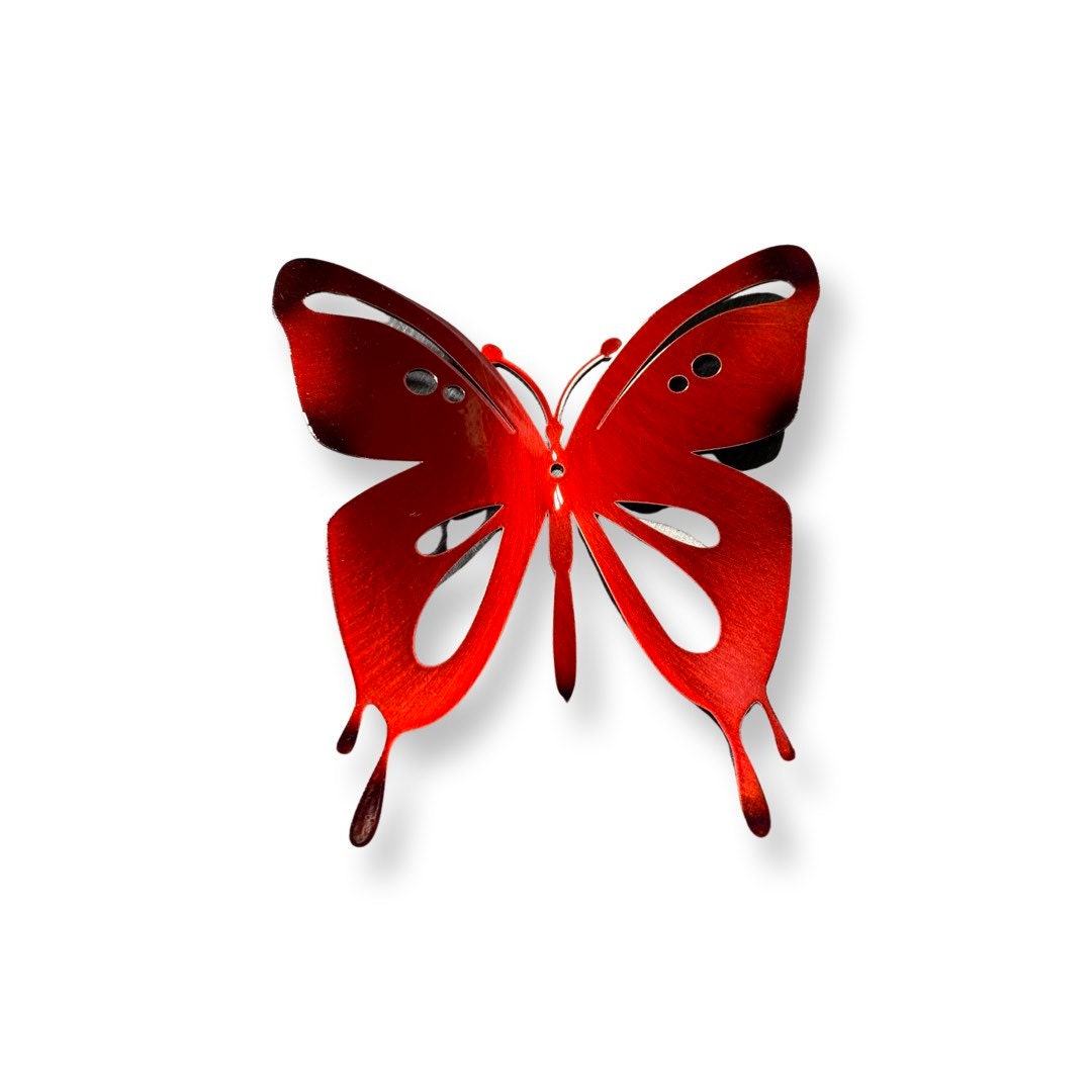Metal Butterfly Wall Art Monarch Butterfly Metal Wall Etsy