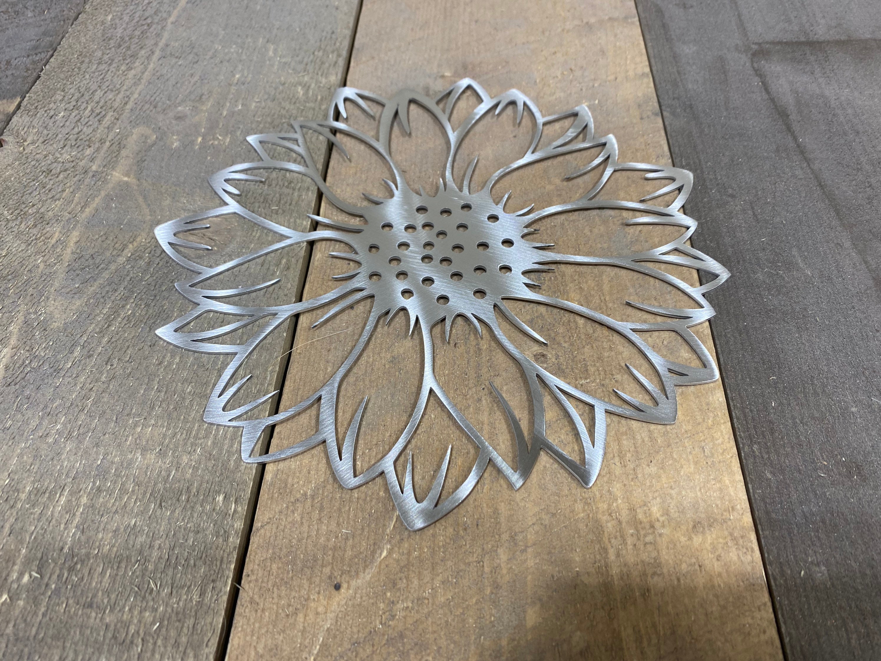 Sunflower Metal Wall Art Sunflower Decor She Shed Decor - Etsy
