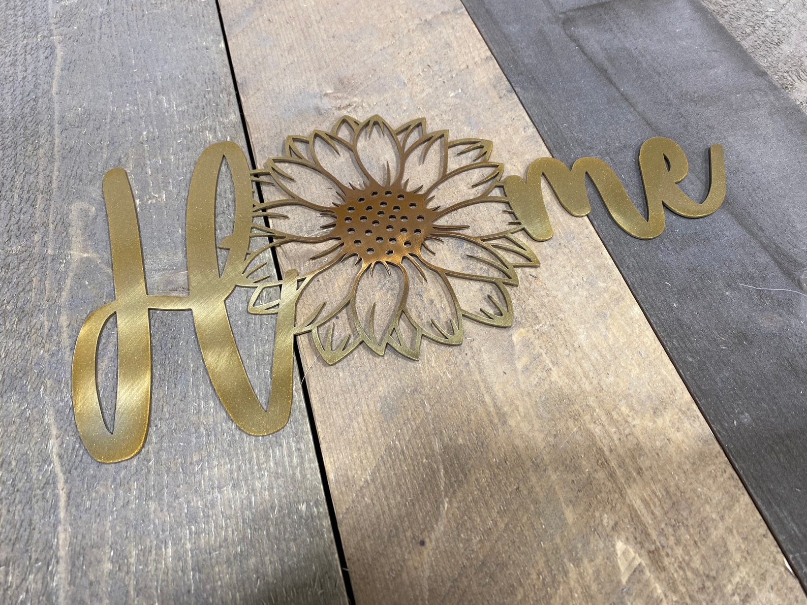 Sunflower Metal Wall Art Sunflower Home Decor She Shed Etsy
