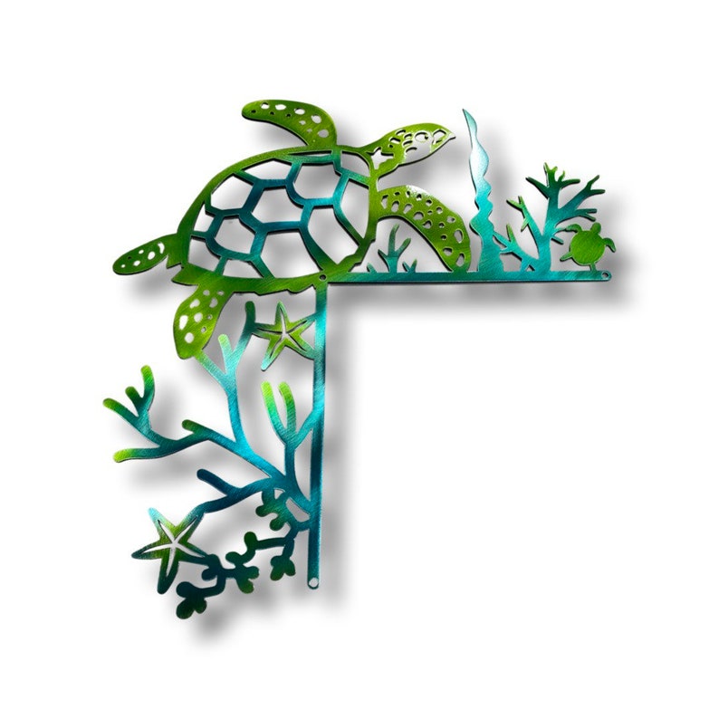Sea Turtle Metal Door Frame Decoration Coastal Themed Decor - Etsy