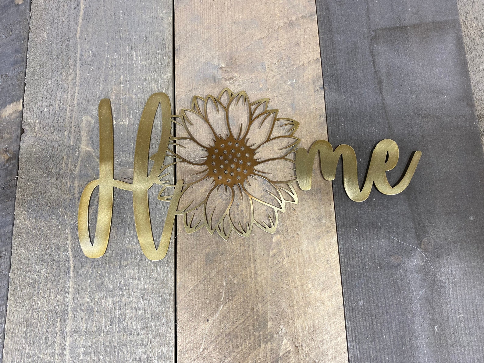 Sunflower Metal Wall Art Sunflower Home Decor She Shed Etsy