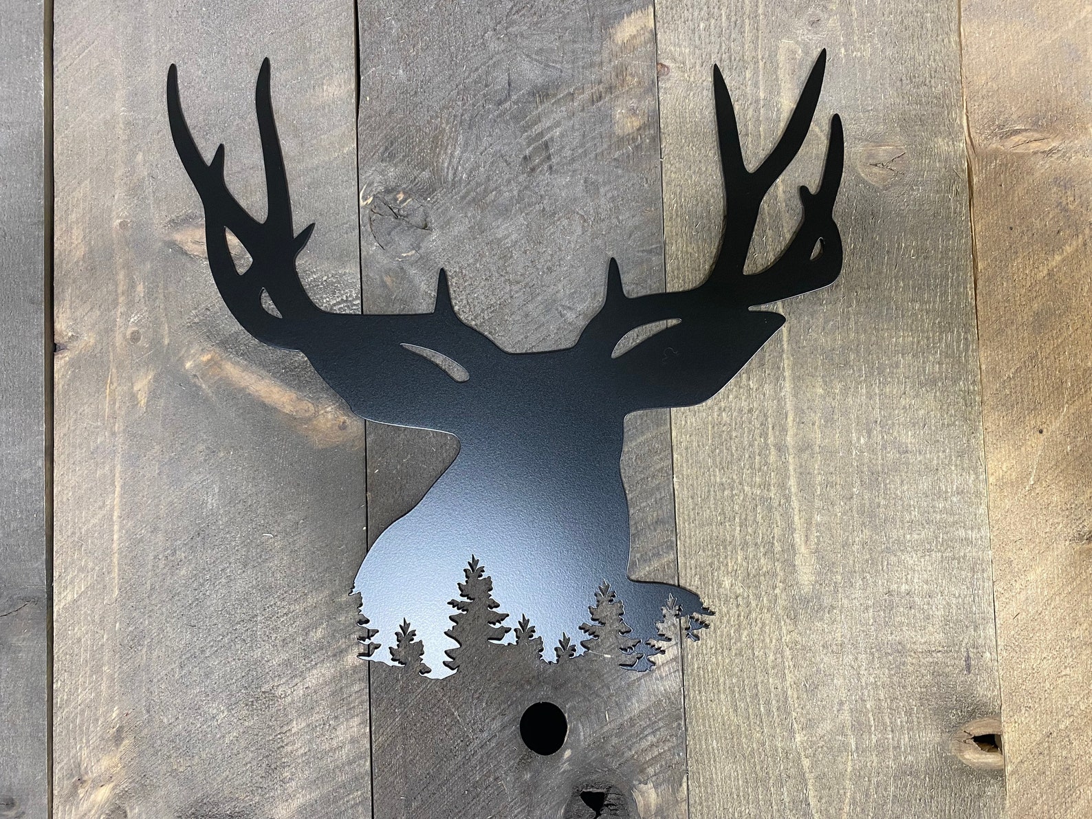 Deer Metal Art Wall Hanging Deer Hunter Gift the Great Etsy