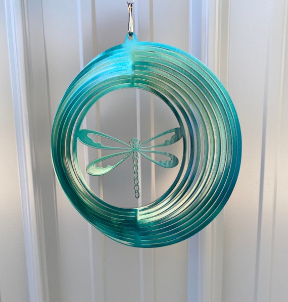 Dragonfly wind spinner metal garden art, garden decor, dragonflies, yard art yard ornaments, gardening decor