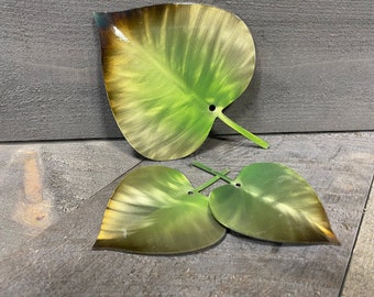 Aspen Leaf metal wall hanging, metal leaf art, autumn wall accent, fall leaves, changing color leaves, rustic home decor, metal home decor