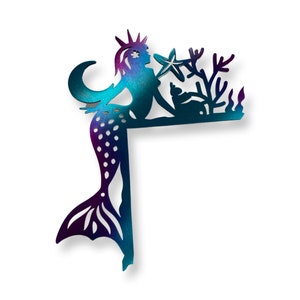 Mermaid metal door frame decoration
