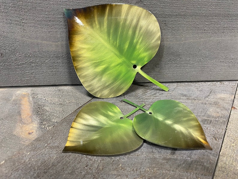Aspen Leaf Metal Wall Hanging Metal Leaf Art Autumn Wall Etsy
