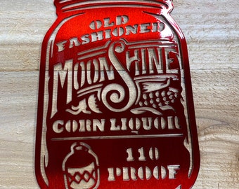 Moonshine Starter Kit – Small Mason Jar, Rustic Man Cave Decor - Etsy