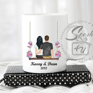Couple mug, Anniversary, Valentine's, Valentine's present, wife present, Wedding Gift, Wedding, Engagement, Engagement gift