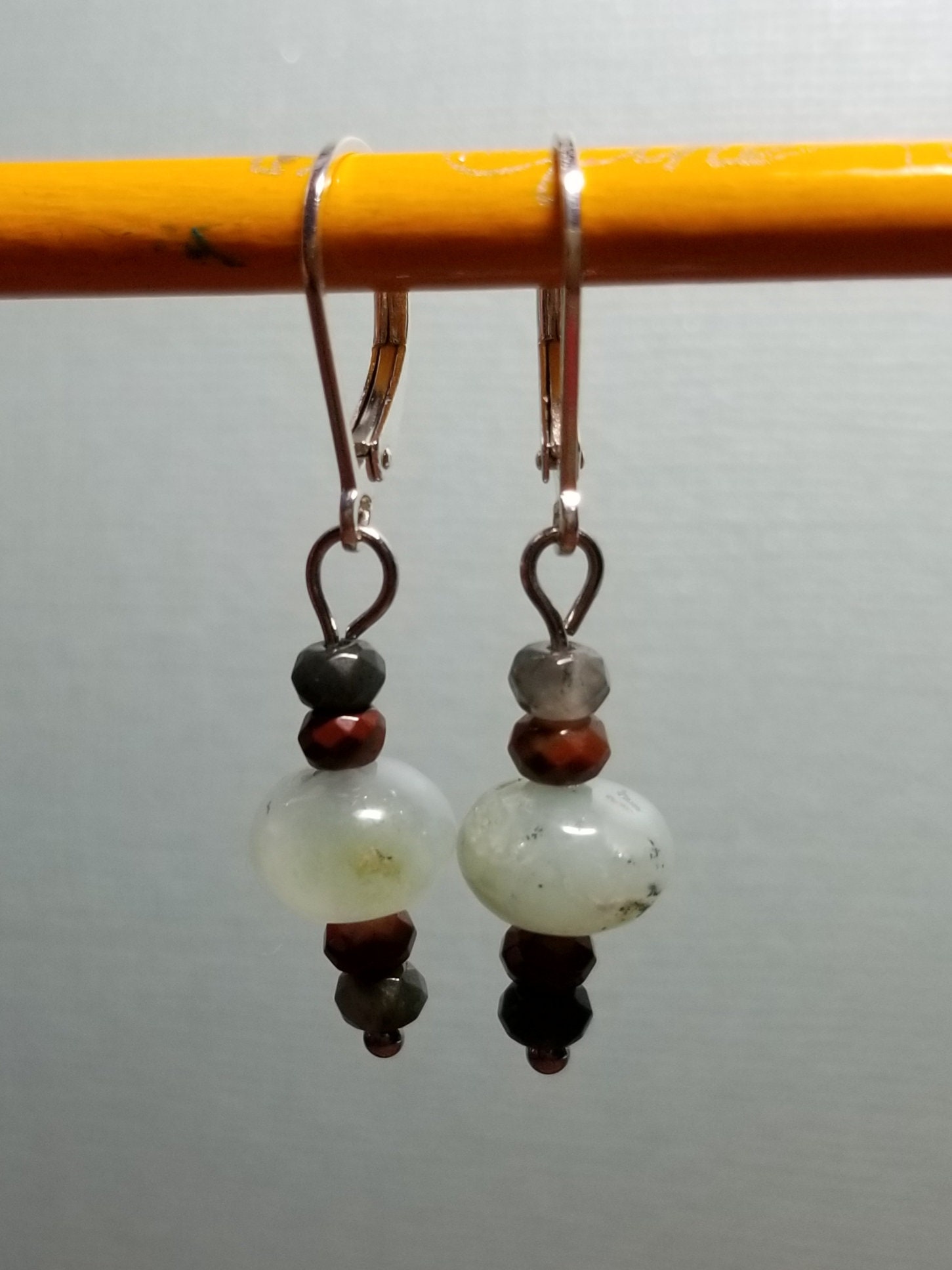 Ópalo peruano de color natural, cuentas lisas, redondas/facetadas con ...