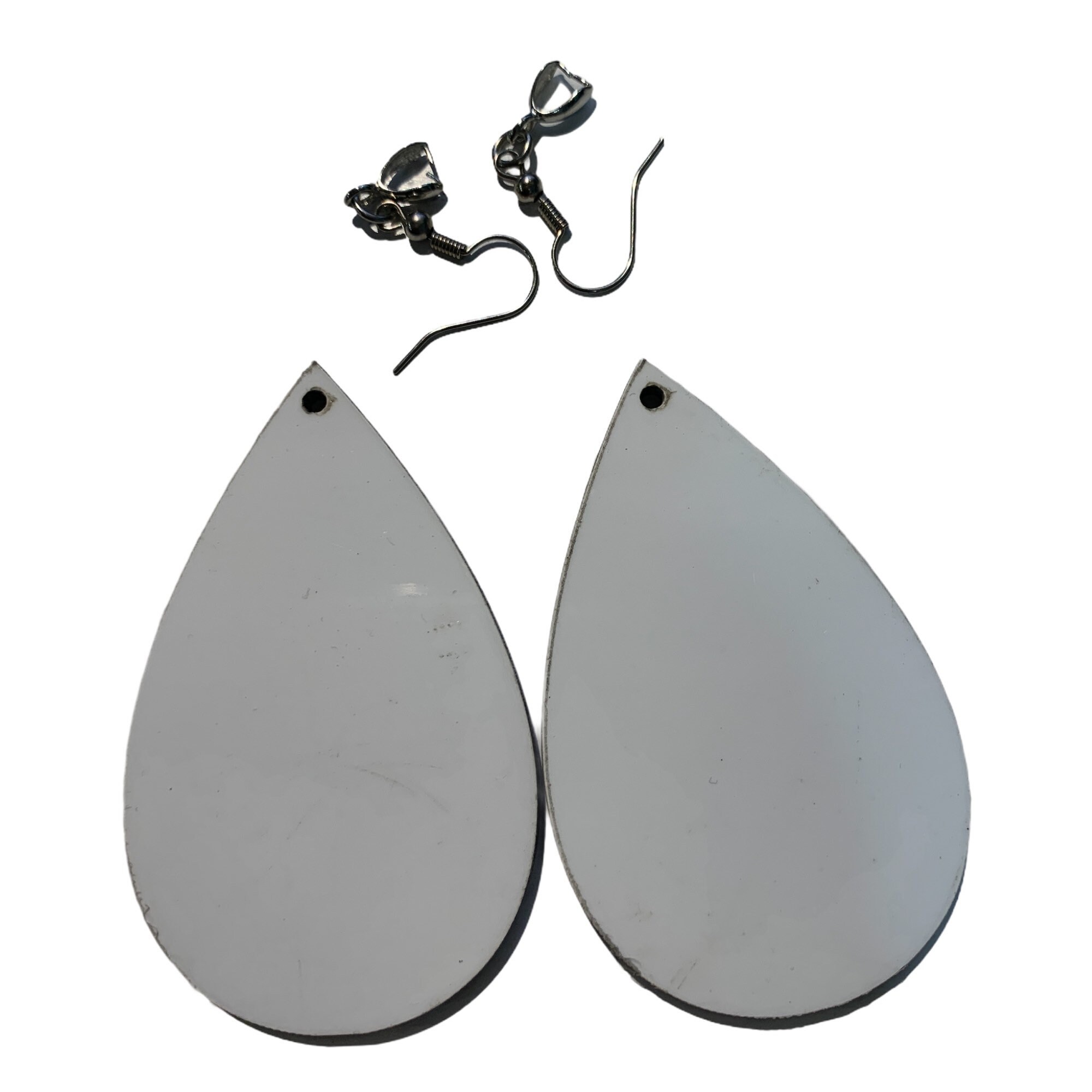 Large Blank Sublimation Teardrop Earrings