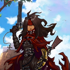 Vincent Valentine Illustration l Digital Download
