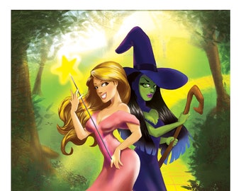 Wicked - Glinda the Good Witch and the Wicked Witch of the West l Poster l Illustration l Digital Art