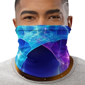 Abstract Energy Neck Gaiter l Face Mask l Bandana l Balaclava l Face Covering l Neck Warmer l Bandit Mask