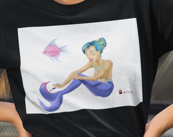 T-shirt unisexe en coton épais fin polonais (collection sirène)