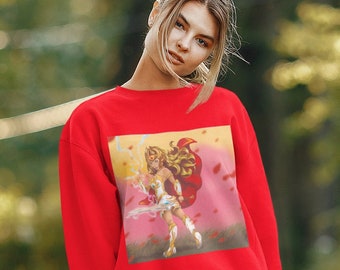 Princess Unisex Heavy Blend Crewneck Sweatshirt, Masters of the Universe, Princess of Power, Halloween Sweatshirt, Custom Sweatshirt, Party