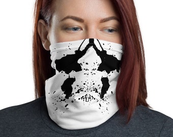 Rorschach All-Over Print Neck Gaiter l Face Mask l Face Covering l Headband l Bandana l Balaclava l Neck Warmer