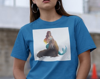 Koszulka z bawełny Best Friends Mermaid Unisex Heavy Cotton (kolekcja Mermaid)