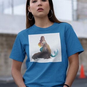 Best Friends Mermaid Unisex Heavy Cotton T-Shirt (Mermaid Collection)