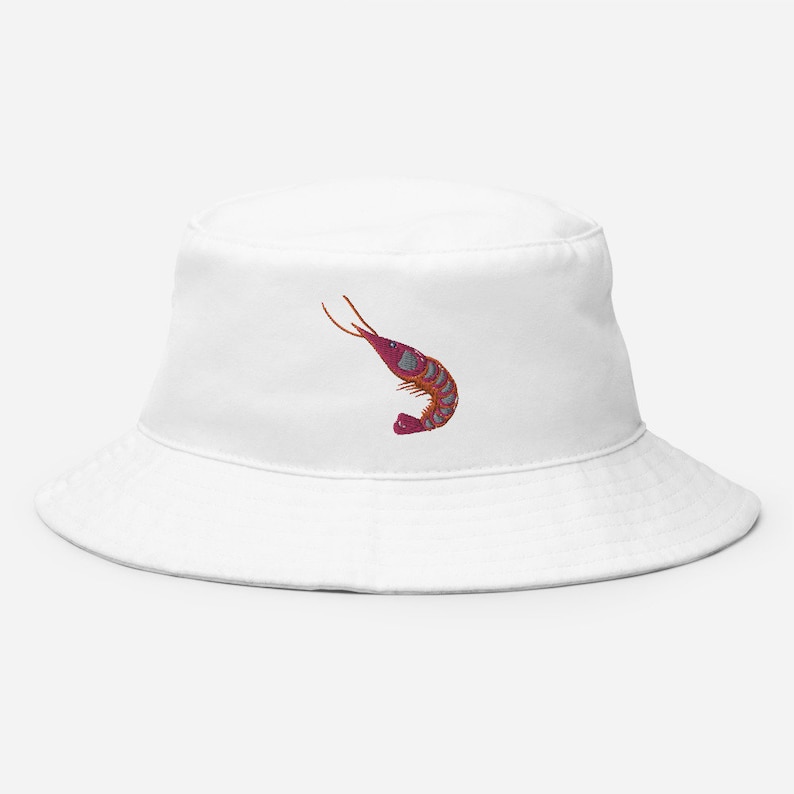 Shrimp Bucket Hat Crustaceancore Crustacean Hat Seafood Etsy