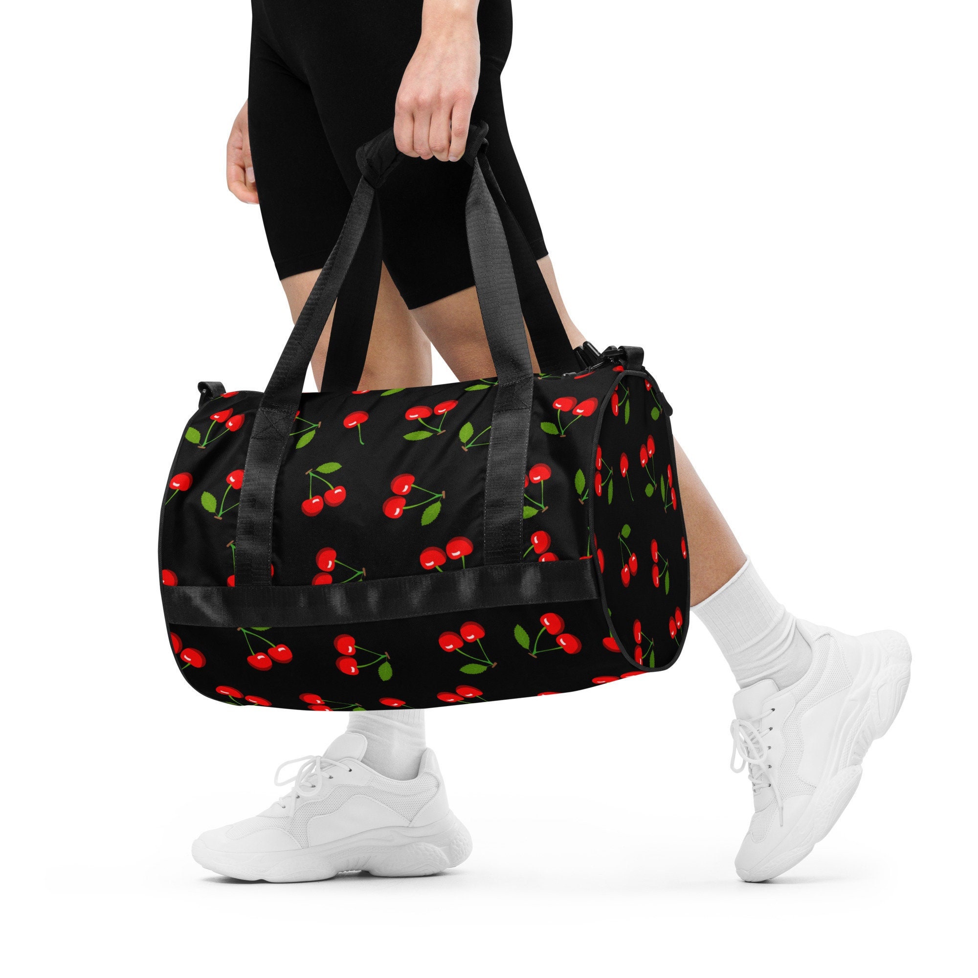Cherry Print Bucket Bag – PurseFind