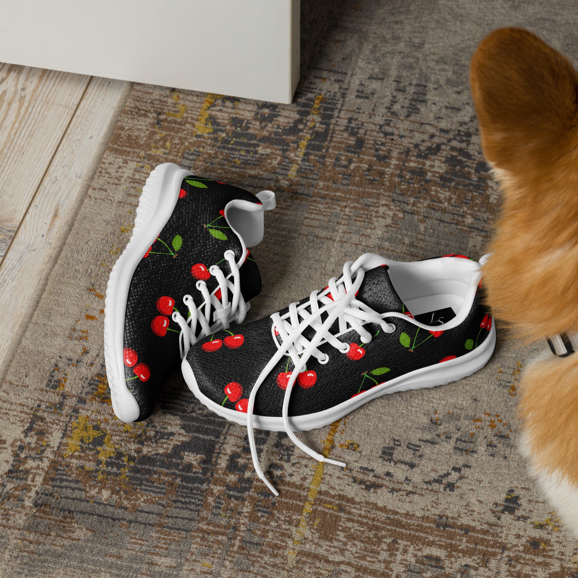 Cherry print shoes best sale