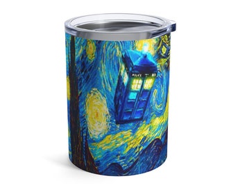 Tardis Tumbler 10oz, Tardis Phone Booth, Tardis Cup, Tardis Decanter, Tardis Show, Tardis Gift, Tardis Birthday Gift, Tardis Present, Dr Who