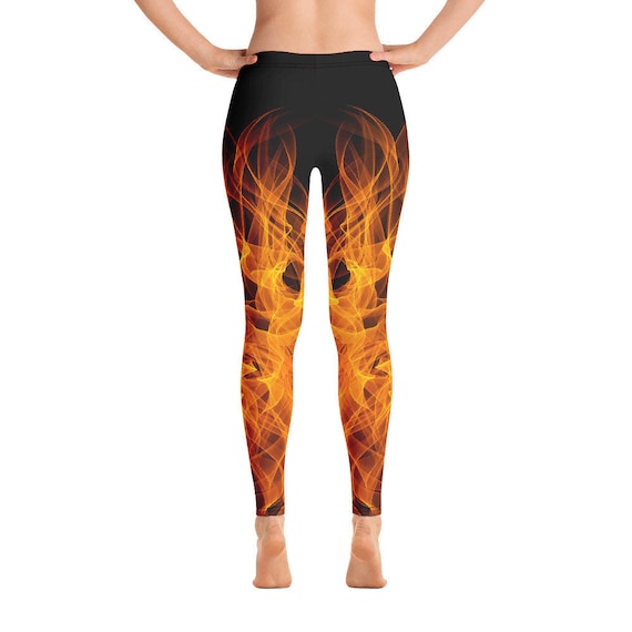 Inferno All-over Print Leggings L Yoga Pants L Leggings for Women