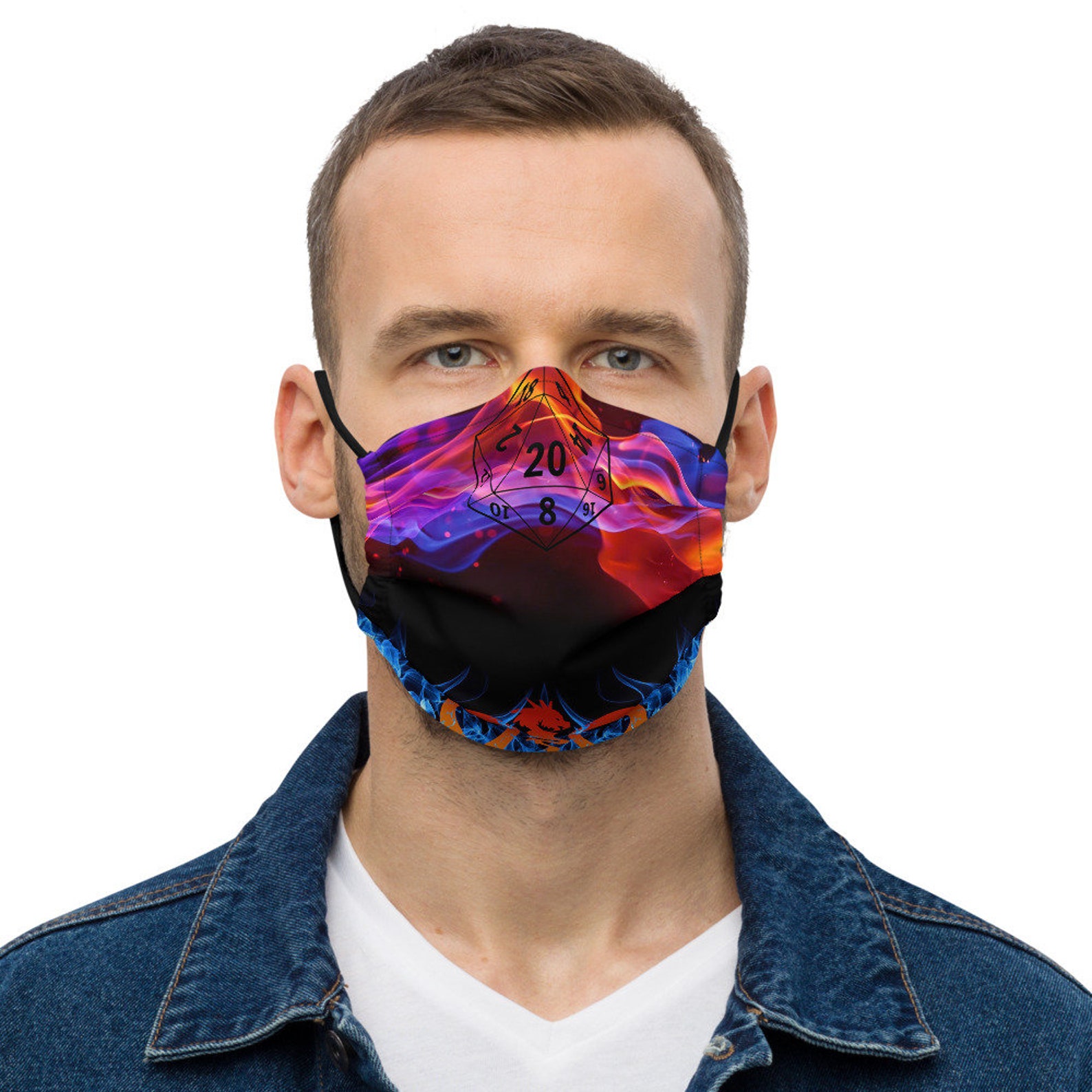 Dungeons and Dragons Inspired Premium Face Mask D&D Face Etsy UK