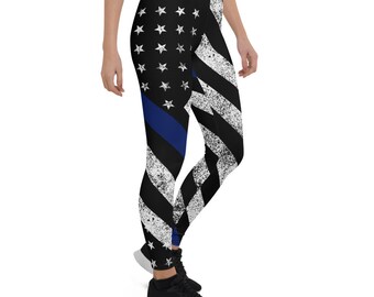 Thin blue line workout pants Clearance
