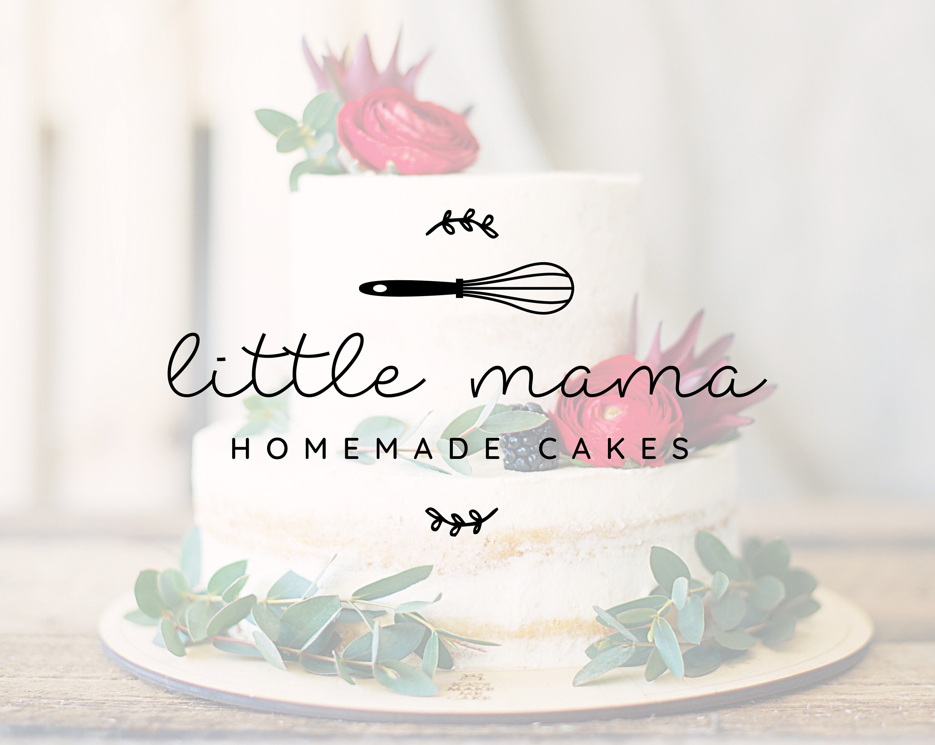 Premade Logo Design Bakery Logo Cake Logo Simple Logo | Etsy